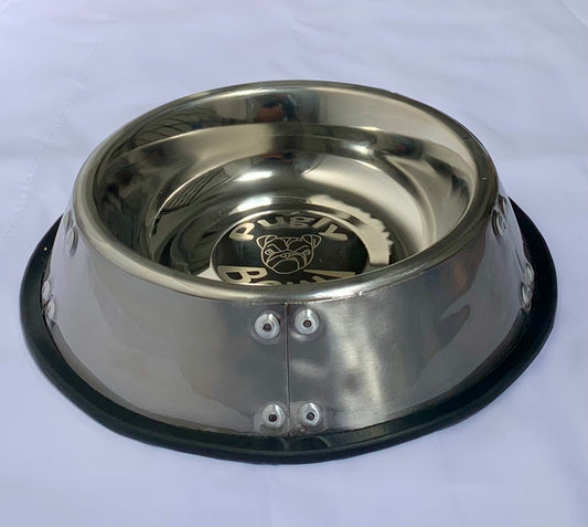 Silver Puglybowl for Dogs